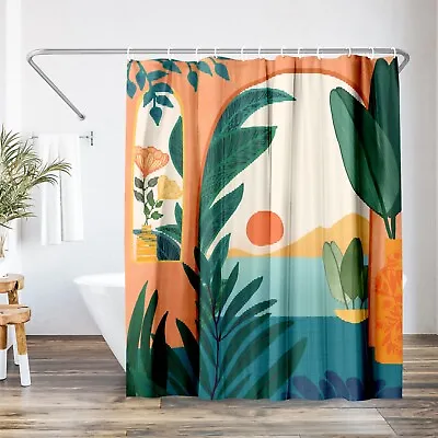 Americanflat 71  X 74  Shower Curtain Ocean View By Modern Tropical • $39.99