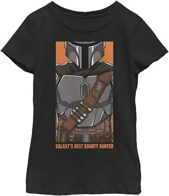 Star Wars Best Mandalorian Girls Short Sleeve Tee Shirt Black Large • $9.59