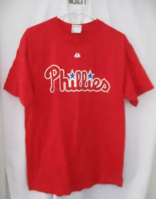 Philadelph Phillies Raul Ibanez #29 Red Cotton Majestic T-shirt - Size M • $8.49