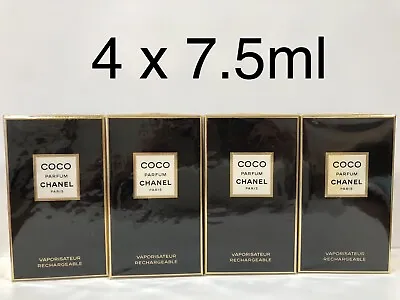 4 X 7.5ml Chanel Coco Parfum Vaporisateur Sealed Vintage FREE DELIVERY • $500