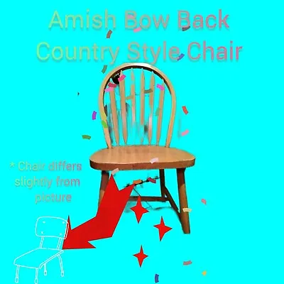 Amish Bow Back 6 Spindle Chair Plus Small Bedroom Cabinet Corner Wooden Drawer  • $225