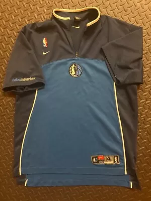 Authentic Nike Dallas Mavericks Basketball Warmup Shooting Shirt Xl • $9.99