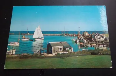 1961 Used Postcard - Menemsha Basin On Martha's Vineyard Menemsha Mass. • $2.55