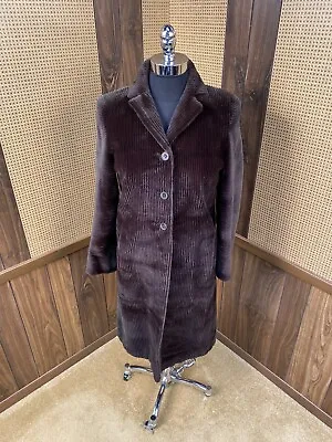 J. Mendel Paris Designer Dyed Dark Brown Laser Grooved Sheared Mink Fur Coat 2-4 • $995