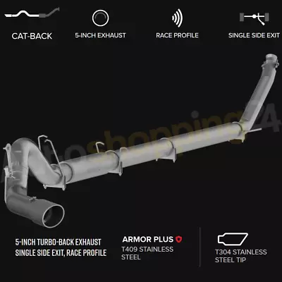 MBRP S61120409 5  Exhaust For 1998-2002 Dodge Ram 2500/3500 5.9L Cummins • $889.99