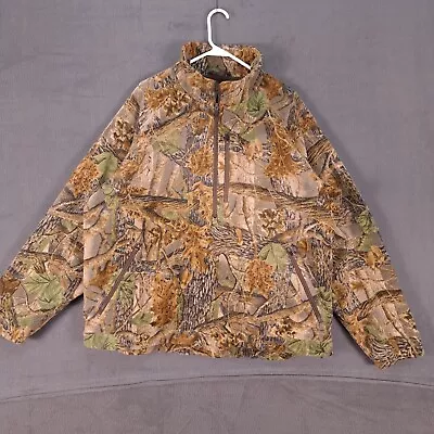 Cabelas Jacket Mens XL Camo 3D Seclusion Wind Shear Fleece Heavy Outdoor • $64.99