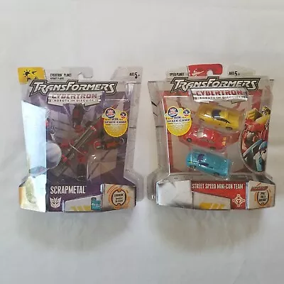 Transformers Cybertron 2005 Scout Class Scrapmetal & Street Speed Team MOSC Lot • $46.99