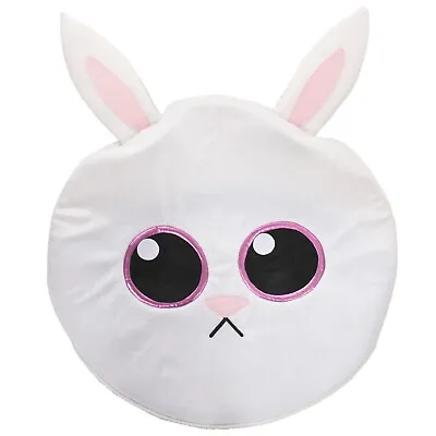 Plush White Rabbit Bunny Mascot Head Adult Halloween Easter Full Mask • $15.13