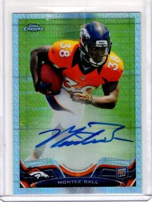 MONTEE BALL 2013 Topps Chrome Rookie Hyper On-card AUTO / AUTOGRAPH #d /15 • $15.99