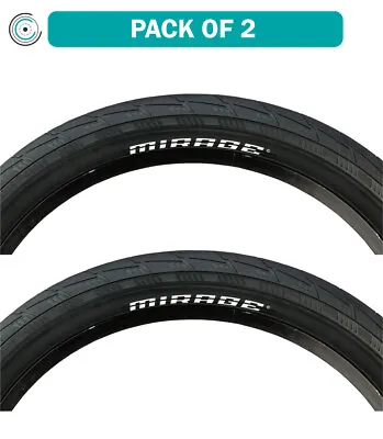Pack Of 2 Eclat Mirage Tire 20 X 2.25 TPI 110 Clincher Wire Black BMX Bike • $80.34
