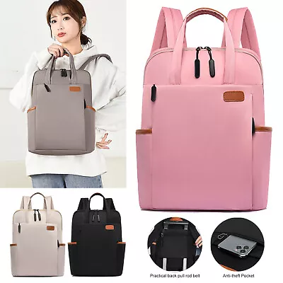 Women Ladies Backpack Rucksack Laptop Travel School Shoulder Work Bag Anti-Theft • £15.99