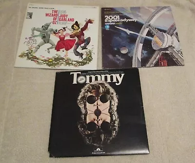 Vinyl LPs Lot Of 3 Soundtrack Albums Wizard Of Oz Tommy 2001 A Space Odyssey • $7.95