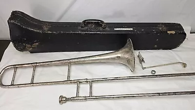 Vintage Geo C Diver Silver Trombone Music Chicago   Gold Star  Slide 45  W Case • $159