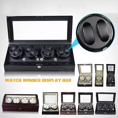 Classic Automatic Rotation Watch Winder With Storage Case Display Case Box Gift  • $163.99