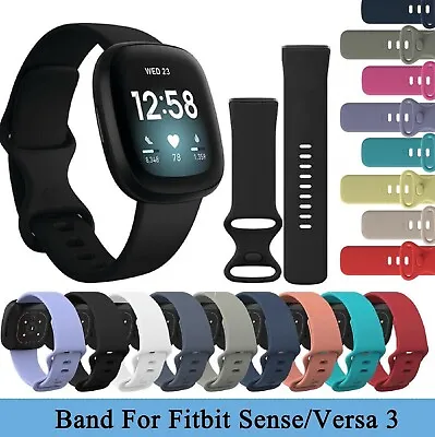 For Fitbit Versa 3 /Sense Band Bands Tracker Watch Straps Wristband Replacement • $8.49