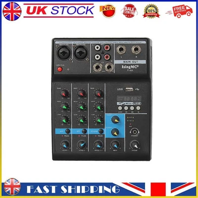 £29.99 • Buy Wireless 4-channel Audio Mixer Bluetooth-compatible USB Sound Mixing (EU) #gib