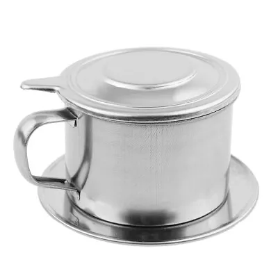 Vietnamese Coffee Pot Coffee Maker Silver Home Tool 2 Size 1PC Stainless Steel • $8.38
