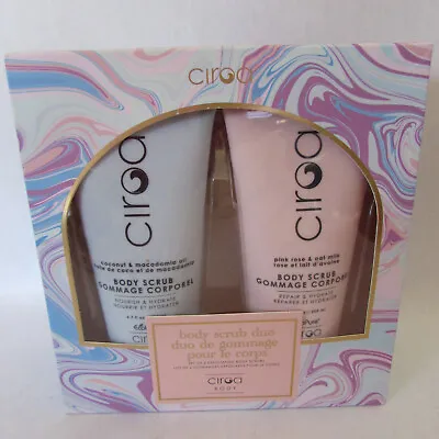 Ciroa Body Scrub Coconut & Macadamia Oil & Pink Rose & Oat Milk 6.7oz Each Set • $18