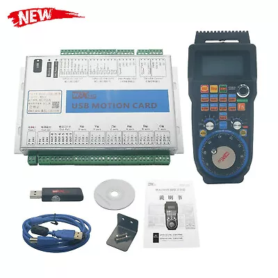 6-Axis Mach3 Motion Controller USB Port 2MHz CNC Board MK6-V+6-Axis Handwheel Xr • $371.18