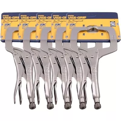 Vise Grip 11R 11  C Clamp Locking Regular Tip Easy Release Pliers (5 PACK)NEW • $117.98