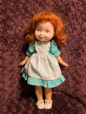 Vtg 1982 Mandy  My Friend  Fisher Price 16  Doll Red Hair Blue Eyes Green Dress • $14.95