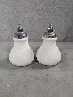 Vintage Imperial Glass Milk Glass Salt & Pepper Shakers • $24.98