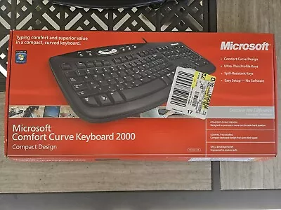 Microsoft Comfort Curve 2000 - USB Wired Keyboard - Tested & Works 💪  • $60