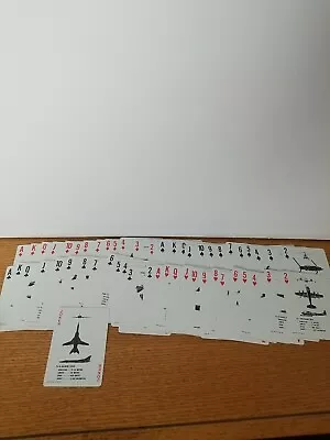 $12 • Buy Aircraft Recognition Playing Cards Graphic Training Aid 44-2-10 Cards 1-53 1979