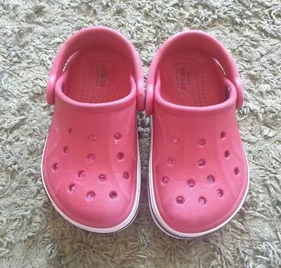 Crocs Red Slip Ons Size 6 Infants • £2.50