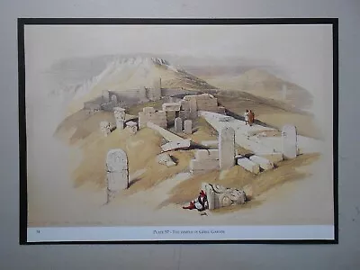 Vintage Ancient Egypt Print : The Temple Of Gebel Garabe By David Roberts • £1.99