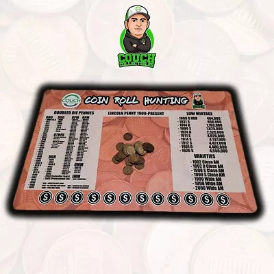 NEW! Coin Roll Hunting Mats (Pennies) - Couch Collectibles • $19.99