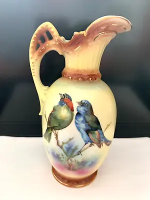 Victorian Hand Painted Highly Decorative Bird Jug • £12
