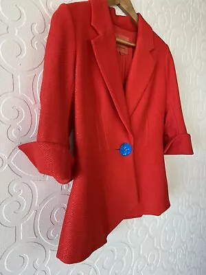 Manning Cartell Ladies Blazer Size 10 Coral Red. • $95