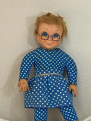 1967 Miss Mattel Large Mrs. Beasley Doll With Apron  & Glasses Non-Talking • $19.93