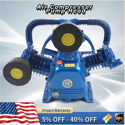 10HP 3-Piston 3 Cylinder W-Style Replacement Air Compressor Head Pump 2-Stage • $346.75