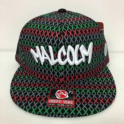 Vintage Malcolm X American Needle Fitted Hat Size 7 3/8 Black Lives Matter Red • $36.33