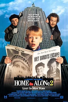  Home Alone2  V2  Macaulay Culkin  Classic Comedy Movie Poster Various Size • £4.49