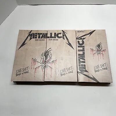 VHS Metallica: Live Shit Binge & Purge: Seattle San Diego VHS  (3 VHS Set) • $15.99