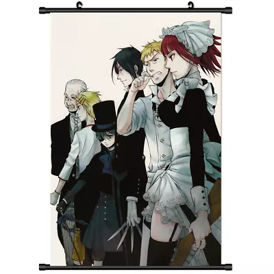 Hot Anime Black Butler Kuroshitsuji Undertaker Poster Wall Scroll Cosplay 3057 • £2.88