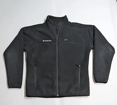 $44.99 • Buy Gill Polar Fleece Jacket Mens Size Large Black Yamaha Full Zip Thermal Sailing