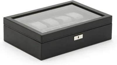WOLF Howard Leather 15-piece Watch Box Black • $422.91