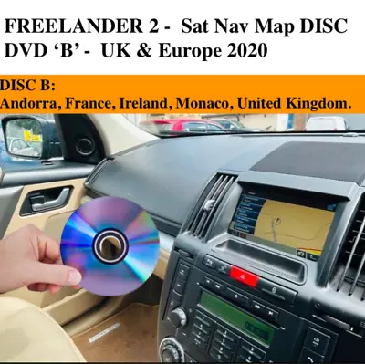 LAND ROVER FREELANDER 2 -  Sat Nav Map DISC Update -  DVD UK & Europe 2020 • £17.99