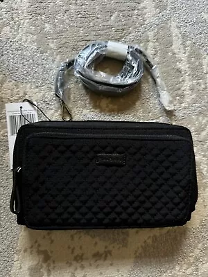 Vera Bradley All In One Crossbody Handbag  Wallet Purse Classic Black - NWT • $60