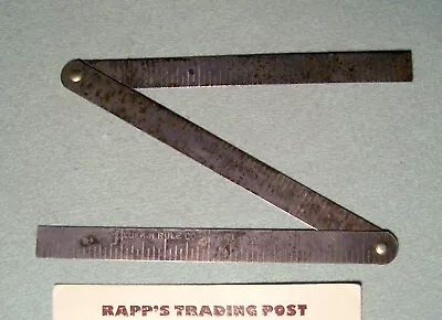 Vintage 1930s 40s Lufkin 12  Folding Metal Ruler • $14.95