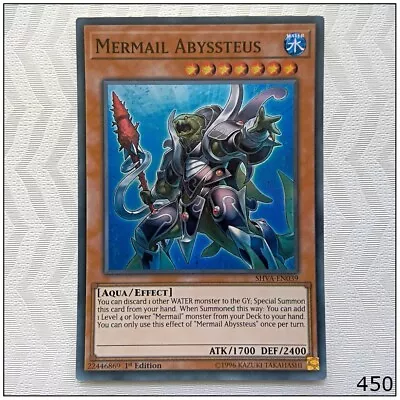 Mermail Abyssteus - SHVA-EN039 - Super Rare 1st Edition Yugioh • $1.61