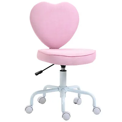 Heart Shaped Back Design Office Chair With Adjustable Height And 360 Swivel Cast • $90.47
