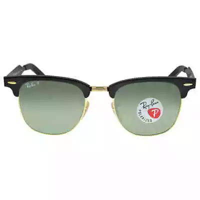 Ray Ban Clubmaster Aluminum Polarized Green Classic G-15 Unisex Sunglasses • $175.99