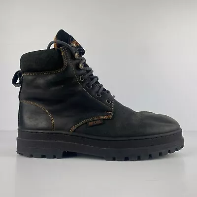 Vintage Ripcurl Boots Mens AU 8 US 9 Black Leather Combat Style Australia • $34.95