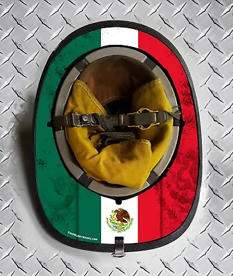 Mexico National Flag Fire Helmet Wrap Sticker Decal Brim Trim • $39.99
