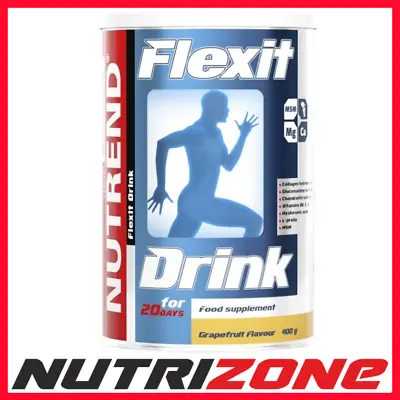 Nutrend Flexit Drink Collagen Glucosamine MSM Hyaluronic Acid Drink Powder 400g • £18.80